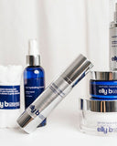 A group of elly b products arranged on a white background.