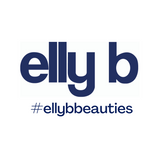 The elly b logo and hashtag elly-b-beauties.
